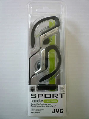 JVC Sport HAEBR80 Silver Ear-Hook Headsets - Image 1 of 2