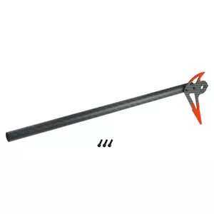 Montaje de motor trasero MH con pluma redonda de fibra de carbono (ROJO) (para cuadros MICROHELI M2 EVO) - Imagen 1 de 1