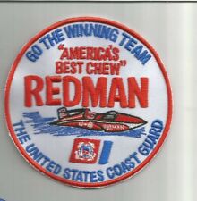 REDMAN United States Coast Guard Hydroplane racing patch 4-1/2 Dia