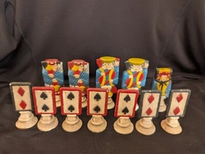 Twelve (12) Vtg 1973 Playing Card Chess Pieces Duncan Ceramic Kings Jacks Joker - Picture 1 of 10