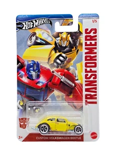 Hot Wheels 2024 Transformers Custom Volkswagen Beetle (Yellow) Walmart Exclusive - Picture 1 of 9