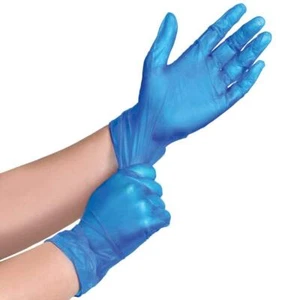 STARKE BLAUE VINYLHANDSCHUHE PULVER & LATEXFREI EINWEG (M) (L) ALLE GRÖSSEN - Bild 1 von 12