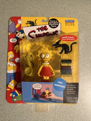 NEW NIB Playmates 2000 The Simpsons LISA SIMPSON Figure World of Springfield Cover