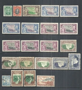 SOUTH RHODESIA   VARIOUS MINT & USED ISSUES     1924 to 1953 - Picture 1 of 2