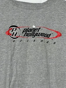 Camisa De Colección Planet Hollywood Para Hombres XL Gris Manga Corta Orlando Florida Nueva Con Etiquetas - Imagen 1 de 5
