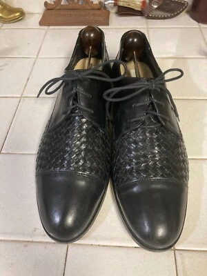 COLE HAAN VINTAGE PALM BEACH STYLE LEATHER WEAVE CASUAL DRIVING SHOES 10 B - Image 1 of 4