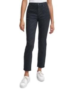 MSRP $80 Calvin Klein Jeans Mid Rise Logo Pant Black Size 28