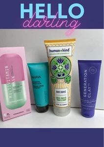 Vitamasques Multivitamin Mask/Gift Bundle AHAVA Cream Mask, Purple Mask, Moister - Picture 1 of 11