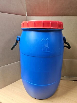 25 Litre Blue Open Keg Storage Keg Barrel With screw Lid - Image 1 of 4