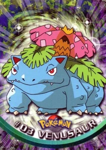 Carta Pokémon #03 Venusaur Topps Serie 1 Logo Nero - Foto 1 di 1