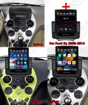 Radio estéreo para automóvil de 9,7"" GPS WIFI 4G BT DAB enlace espejo OBD RDS para Ford Ka 08-14 Foto 1 de 4