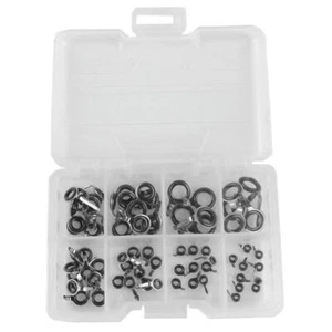 70pcs/box Stainless Steel Fishing Rod Guides Eye DIY Rod - Picture 1 of 10