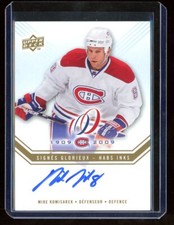 2008-09 UD Montreal Canadiens Centennial Habs INKS #MI  Mike Komisarek  *13723