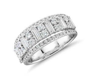 3 reihiger Ring Baguette Unikat massiv 925 Sterling Silber Ring RSG 384 - Bild 1 von 5