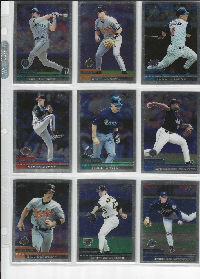 Tarjetas de béisbol Topps 2000 cromadas (jugadores comunes) 101-231 Foto 1 de 1