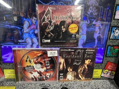 3 Lot: Resident Evil 4 SEALED Demo + Making Of DVD + Zero Non-Interactive Demo - Image 1 of 4