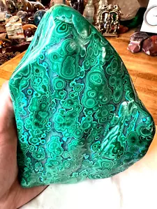 Piedra preciosa de cristal de malaquita con crisocola muestra de protección de energía curativa 000 - Imagen 1 de 14