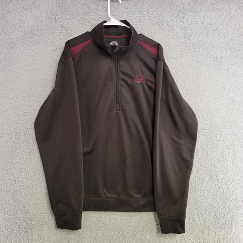 Montana Grizzlies Sweater Men XL Extra Large Black Pullover Sweatshirt Mock Neck Cover