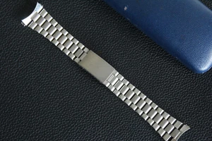 NOS UNBENUTZT 22mm Armband mit gebogenen Enden passend für SEAMASTER 120 HEUER DOXA BREITLING - Bild 1 von 6