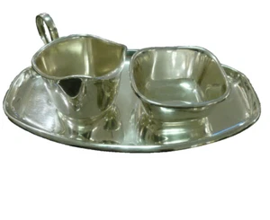 Zuckerschale + Milchkännchen + Tablett 835er Silber LW Lutz & Weiss Zucker Milch - Bild 1 von 9