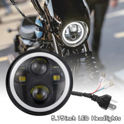 Светодиодная фара 5,75 дюйма 5-3/4 дюйма сигнал поворота Hi/Lo для Honda Rebel CMX125 CMX 500 250 - Изображение 1 из 4