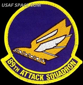 USAF 89th ATTACK SQUADRON - MQ-9 Reaper ATTACK UAV DRONE ORIGINAL VEL PATCH - Picture 1 of 2