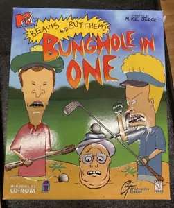 MTV's Beavis and Butt-Head Bunghole in One PC CD-ROM Windows 95 Golf Big Box - Picture 1 of 7