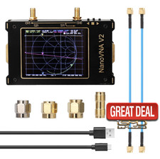 Large Screen 3.2' LCD 50kHz - 3GHz VNA HF VHF UHF UV Vector Network Analyzer
