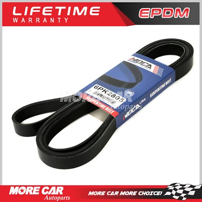 Cinturón serpentino EPDM para Buick Cadillac Chevrolet GMC Pontiac Saturn 6PK2805 Foto 1 de 4