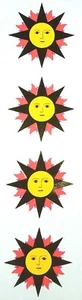 🌞  Mrs Grossman Stickers SUN REFLECTIONS FOIL 1996  VINTAGE - Picture 1 of 1