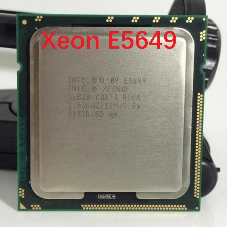 Intel Xeon E5649 SLBZ8 2.53GHz 12M Six Core LGA 1366 Server CPU Processor 80W - Image 1 of 1