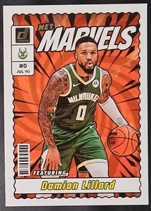 Damian Lillard 2023-24 Panini Donruss NET MARVELS Insert Card (no.3) - Picture 1 of 1