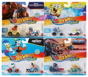 NEW 2025 Hot Wheels Racer Verse Nickelodeon 2 Pack LOT OF 4 BB13-1398 - Picture 1 of 9