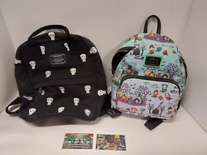 Loungfly Back Pack Lot Punisher & Hocus Pocus , One Needs Zipper Repair - Picture 1 of 16