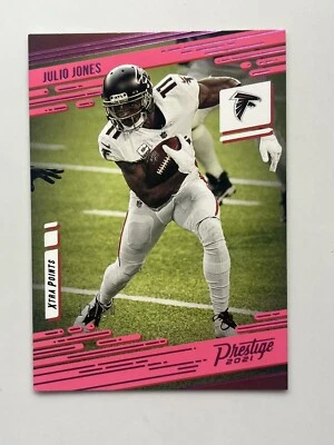 2021 Panini Prestige Xtra Points Pink #32 Julio Jones /50 Atlanta Falcons Card - Image 1 of 2