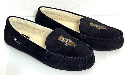 Zapatilla Polo Ralph Lauren Dezi Polo Bear gamuza sintética para mujer 10 azul marino Foto 1 de 4