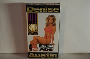 Denise Austin, Hit the spot Gold Abs Aerobic workout, Exercise video, VHS format - Imagen 1 de 3