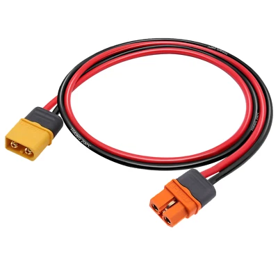 10AWG XT60i to XT60 Male Female Connector Adapter Battery Solar Extension Cable - Image 1 of 4