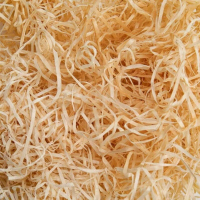 Wood Wool Packaging Hamper Filler Luxury Kiln Dried For Gift Basket Pet Bedding