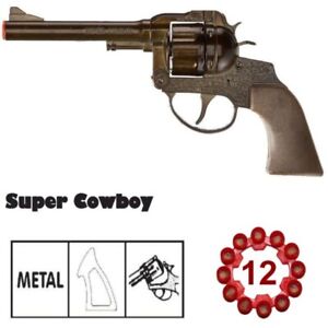 Western Super Cowboy Pistole 12-Schuss Metall Revolver Kinder Spielzeug Sohni W