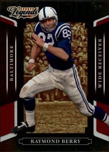 2008 Donruss Sports Legends Mirror Red Football Card #138 Raymond Berry /250