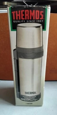 复古 Thermos 绝缘不锈钢扭转倒水  — 第 1/4 张图片