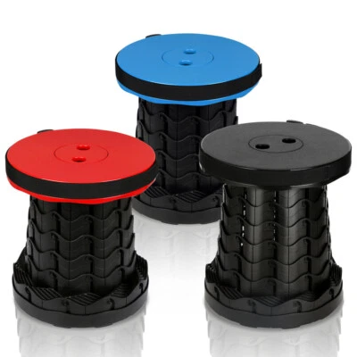 Tragbarer Klapphocker Faltbarer Campinghocker Ausziehbarer  Schwarz; Rot; Blau - Bild 1 von 4