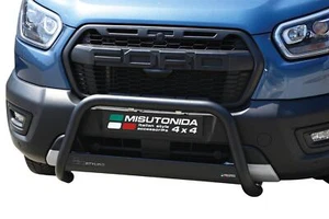 Frontbügel Edelstahl SCHWARZ für Ford Transit Trail 2020 - Ø63mm mit Gutachten - Bild 1 von 8