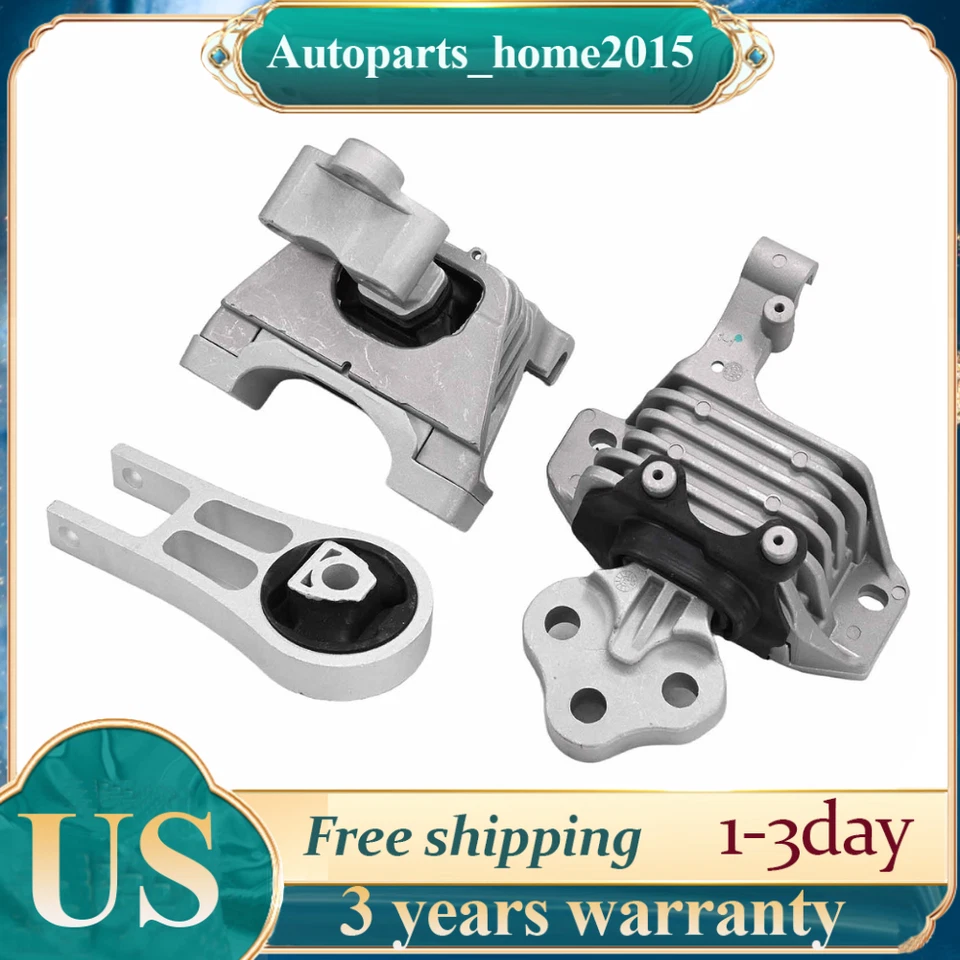 Juego de montaje de motor y transmisión 3X para 15-17 Chrysler 200 3,6 L 14-19 Jeep Cherokee 3,2 L Foto 1 de 4
