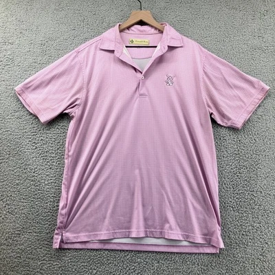 Camisa Donald Ross Ropa Deportiva Golf Polo Para Hombres Mediana Rosa Molino de Viento *Leer Foto 1 de 4