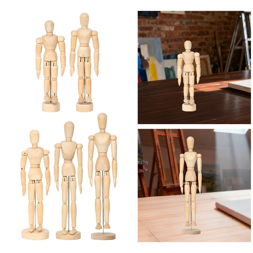 Künstler, hölzerne Schaufensterpuppe, bewegliches Ornament, Animator, - Bild 1 von 1