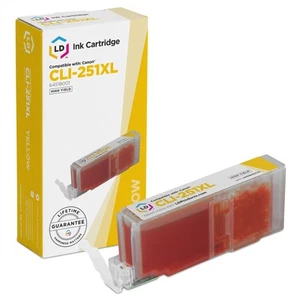 Cartucho de tinta amarilla LD 6451B001 CLI251XLY CLI251 para impresora Canon - Imagen 1 de 9