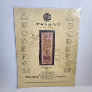 Crowns of Gold Kreuzstichmuster Sampler Homespun Samplar Linda McNally - Bild 1 von 5