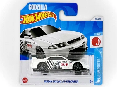 Hot Wheels - Nissan Skyline GT-R (BCNR33) (White) - Godzilla - 96/250 - 2024